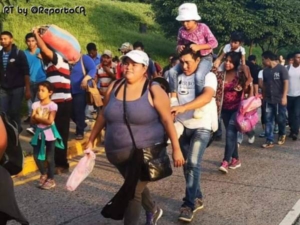 hondurans-marching-towards the U.S